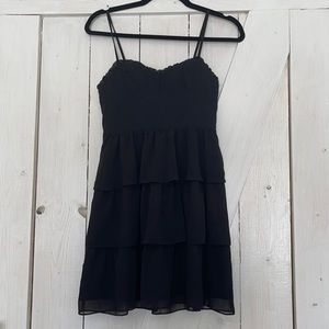 AE tiered black dress- size 2